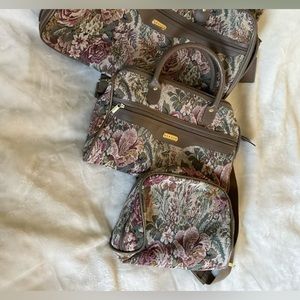 Three piece vintage Jaguar luggage set